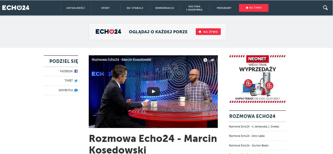 Kodilla gościem Echo24