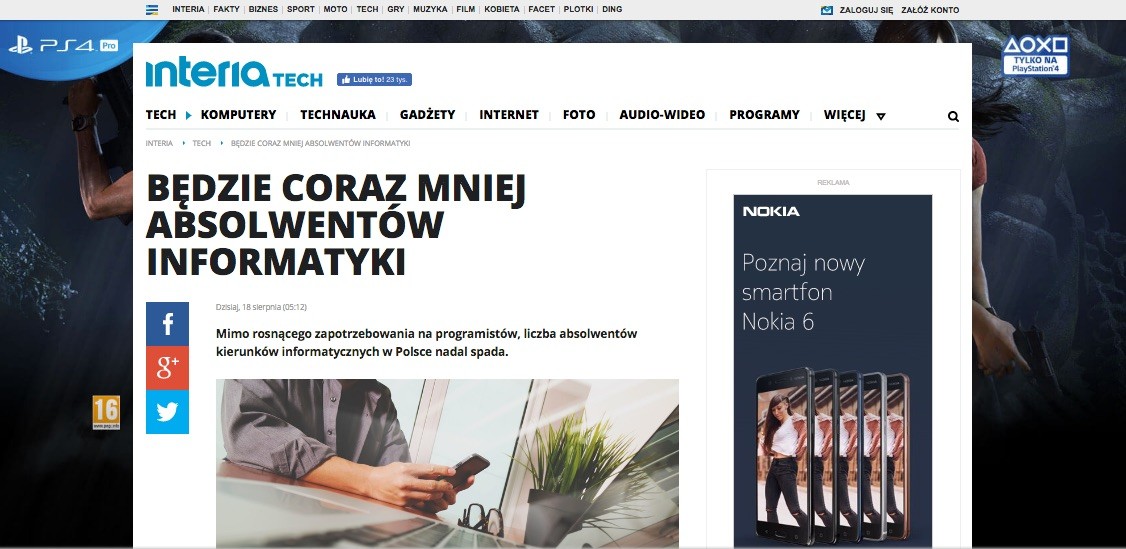 Będzie coraz mniej absolwentów informatyki! - prognoza Kodilli w Interii