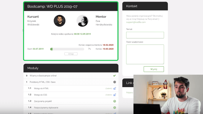 Panel bootcampu Kodilli